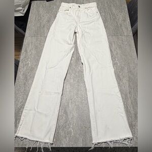 Zara Women’s White Wide-Leg Jeans Size 2 US, 34 EUR